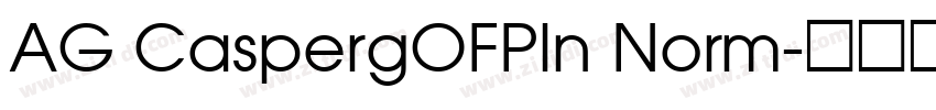 AG CaspergOFPln Norm字体转换